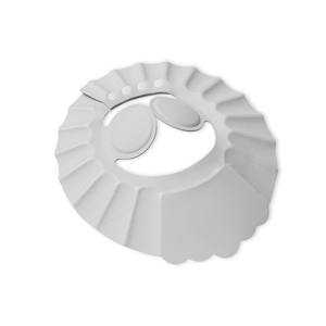 Bonnet de bain gris réglable en silicone - Product Image 1