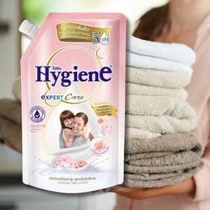 น้ำยาปรับผ้านุ่มสุขอนามัย520มล. สำหรับทำความสะอาดผ้าสำหรับเสื้อผ้าและกระจกสีชมพูบาน - Product Image 1