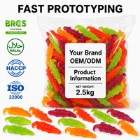 Bonbons Gommeux Crocodile en Gros, Personnalisables OEM ODM, Fabricant Marque Privée, Halal, Saveurs Assorties Fruitées Sucrées et Acidulées, TIK TOK