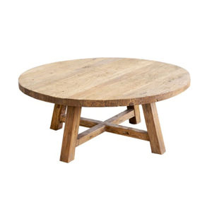 Mesa de centro de madera contemporánea con acabado liso y patas de madera de base fuerte para cafés Negocios Característica decorativa - Product Image 1