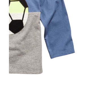 T-shirt colorblock con stampa calcio First Impressions blu per neonati, taglia 12 mesi - Product Image 3