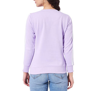 Glamorous Trendy mujer algodón polar poliéster Crop Top Sudadera con capucha invierno deportivo estilo Casual en relieve frente forrado - Product Image 4