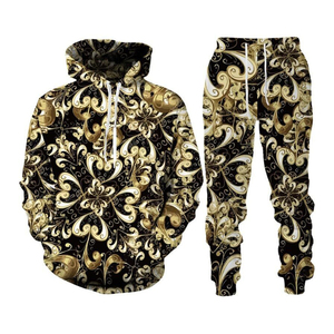 Survêtement pour homme de qualité supérieure, léger, entièrement personnalisé, respirant, écologique, imprimé, confortable, uni, sublimation - Product Image 2