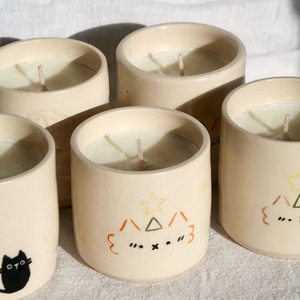 Aikun เทียนแมวเซรามิกเทียนหอมขี้ผึ้งถั่วเหลืองธรรมชาติเทียนน่ารักสำหรับงานแต่งงานพิธีโบสถ์ของขวัญสปา - Product Image 2