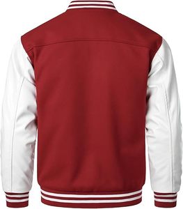 Chaqueta Universitaria Lisa al por Mayor para Personalización, Chaqueta Universitaria Personalizada para Equipos Deportivos Escolares - Product Image 5