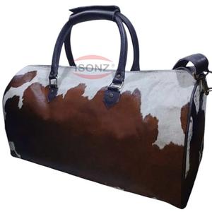 Bolsos de cuero con pelo de piel de vaca Bolso de cuero genuino - Product Image 1