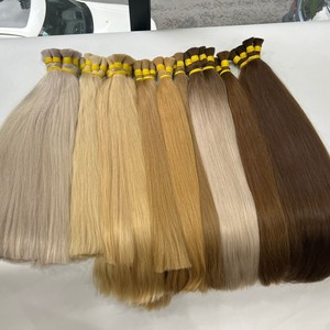 ผมตรงสีบลอนด์สำหรับต่อผมมนุษย์ผมคนแบบมีหนังกำพร้าตรงตามธรรมชาติ - Product Image 1