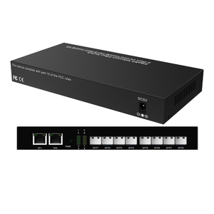 ตัวรับส่งสัญญาณไฟเบอร์ออปติก2RJ45 8SFP จากโรงงานจีนตัวแปลงสื่อไฟเบอร์ RJ45กิกะบิตไฟเบอร์ออปติก - Product Image 1