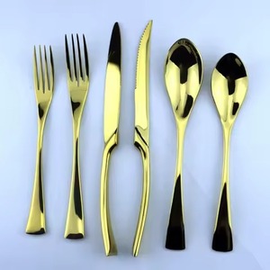 Juego de Cubiertos Hechos a Mano, Juego de Tenedores y Cucharas de Acero Inoxidable con Acabado Espejo, Juego de Cubiertos Pulidos para Decoración de Mesa - Product Image 1