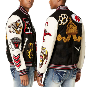 Lavable en machine avec manches blanches nouveauté vestes universitaires sur mesure de haute qualité par AMAZING INDUSTRIES - Product Image 4