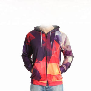 Sudadera con Capucha y Cremallera para Invierno, Estampado Vibrante, Diseño Artístico Detallado, Tejido Suave y Transpirable 100% Poliéster, Corte Regular para Actividades al Aire Libre - Product Image 2