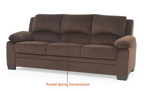 โซฟาผ้ามัสแตง3ที่นั่ง V2โซฟาหุ้มเบาะนั่งสบายทันสมัยเฟอร์นิเจอร์ห้องนั่งเล่นที่ทันสมัยทนทานวิธีแก้ปัญหาที่นั่งในบ้าน - Product Image 3