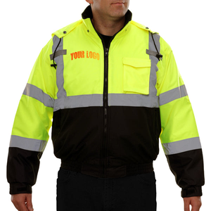 แจ็กเก็ตชุดทำงานสำหรับผู้ชายเสื้อแจ็กเก็ตเซฟตี้สะท้อนแสงสำหรับฤดูหนาว - Product Image 4