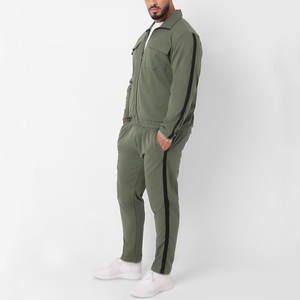 Chándales de hombre con cremallera de material transpirable 100%/chándales de entrenamiento de gimnasio de alta resistencia para hombre a la venta - Product Image 3