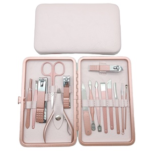 Professional Custom 15-Piece Nail Cutter <b>Kit</b> Rose Gold <b>Manicure</b> Pedicure Set Private Label Stainless Steel Beauty Care Suit Gift - Product Image 1