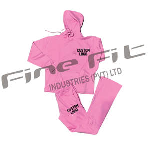 Survêtement à logo appliqué pour hommes, pantalon de survêtement évasé à capuche, ensemble de jogging deux pièces avec écusson de broderie personnalisé, vêtements de rue - Product Image 1