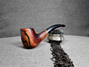 Pipa de tabaco de madera de nogal Premium hecha a mano, bolsa de cuero, técnica esmerilada, pipa de fumar de nogal Premium hecha a mano - Product Image 5