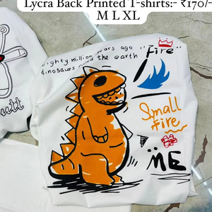 T-shirts de luxe 100% coton imprimés en noir avec des motifs graphiques haut de gamme sophistiqués Style décontracté avec des techniques lavées - Product Image 2