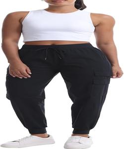 Pantalones de Alta Calidad para Mujer, Cintura Elástica con Cordón Ajustable, Corte Clásico, Color Personalizado - Product Image 3