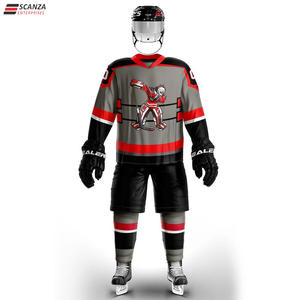 Ventes en gros de maillots de hockey sur glace de haute qualité avec logo personnalisé, nouveaux maillots pour adultes, service OEM Finlande, conception personnalisée, ensembles de vêtements uniformes, 100% - Product Image 4