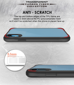 Mat Şeffaf Karbon <span class=keywords><strong>Fiber</strong></span> PC+TPU Kombine Malzeme Su Geçirmez Darbeye Dayanıklı Cep Telefonu Kılıfları Yükseltilmiş Kenarlar 12 Ay Garanti DUYIO - Product Image 6