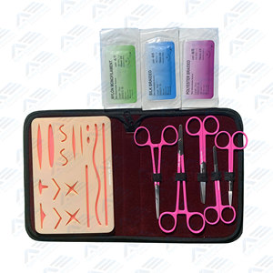 Kit de suture en acier inoxydable avec coussin de formation pour étudiants en médecine Instruments chirurgicaux réutilisables pour usage hospitalier - Product Image 1