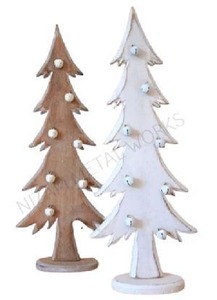 Rustique fabriqué à la main en métal arbre de noël décoratif vacances pièce maîtresse élégant affichage de table salon bureau décor - Product Image 4