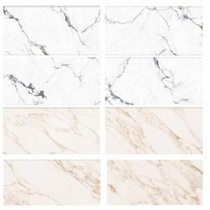 Carrelage mural et de sol en porcelaine de qualité supérieure 100% - Série marbre brillant - Design moderne - 300x600 mm - Texture solide - Antidérapant - Absorption d'eau de 1 à 3% - Product Image 1