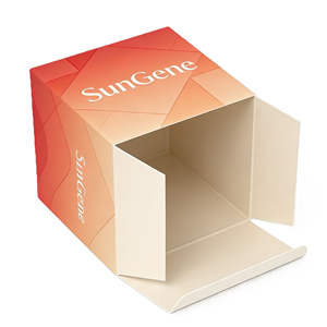 Emballages personnalisés imprimés recyclables pour crème pour le visage et crème pour les yeux, dossiers de luxe en papier texturé, fermeture magnétique, revêtement UV - Product Image 5