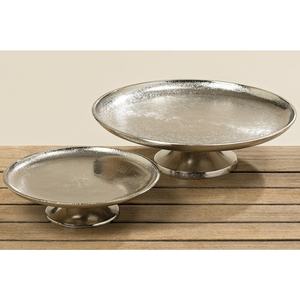 Support à gâteau en métal élégant et robuste, plaqué nickel, pour mariages, fêtes et présentations de desserts, haute qualité, durable - Product Image 3