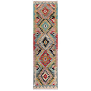 Maimana Afghanistan Kilim <b>Runner</b> <b>Rug</b> 295 X 82 cm - Product Image 1