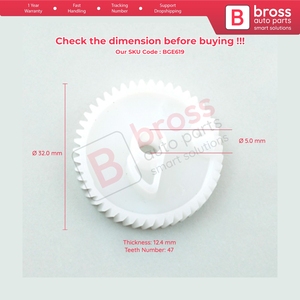 Engrenage de réparation pour actionneur de serrure de hayon/coffre BGE619 1K6827505E - Product Image 5
