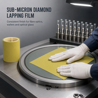 Film de polissage diamanté, film abrasif pour la micro-finition des pierres précieuses, des cristaux et des fibres optiques