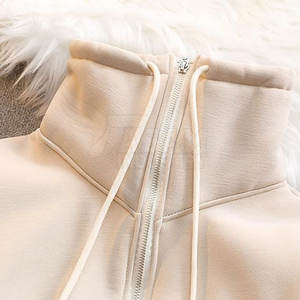 Sweat-shirts à col zippé en molleton de coton de haute qualité, personnalisables, pour hommes - Product Image 5