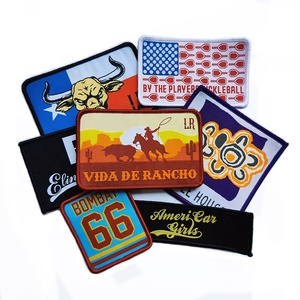 Parches Tejidos con Logotipo Personalizado y Diseño Floral para Ropa, Chaquetas y Bolsos - Tela de Lona Ecológica para Planchar o Coser, Servicio OEM - Product Image 2