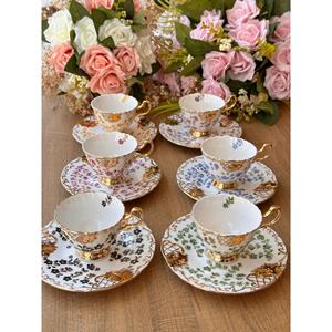 Tazza di caffè turco autunno rosa 12 pezzi per 6 persone - Product Image 1