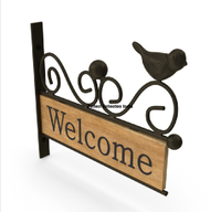Panneau en bois/Collection de Plaques en bois/panneaux de bienvenue pour hôtels panneau de signalisation en bois vide noir