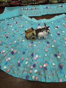 เสื้อเฟอร์ขนจิ้งจอกเฟอร์ผ้าจอร์เจียปักเลื่อมเสื้อออกงานปาร์ตี้ฤดูหนาว - Product Image 2