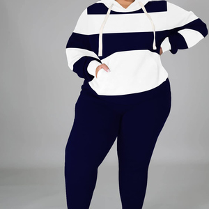 Dernier modèle de Survêtement Logo Personnalisé Grande Taille pour Femmes Survêtement Coupe-Vent en Coton Polyester - Product Image 2