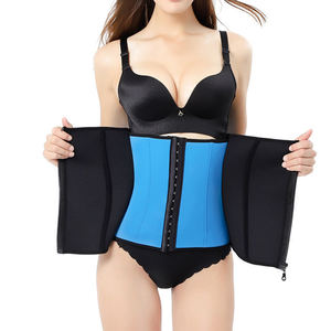 Body de culturismo de neopreno de 3 capas con cremallera para mujer, camiseta sin mangas fina con tejido moldeador de parche - Product Image 1
