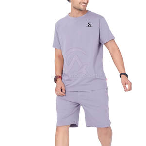 Ensemble t-shirt et short léger et respirant, idéal pour l'été et le confort quotidien - Product Image 3