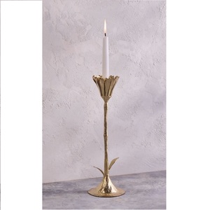 Antique Finish Decorative Candle Stand for Lighting and Home Decoration Metal Candle Holder <b>Set</b> Stylish Candle Jar Holder - Product Image 1