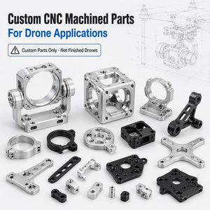 Precision CNC Machining Parts CNC Milling Parts FPV <b>Drone</b> Parts FPV Racing <b>Drone</b> Parts Quadcopter <b>Drone</b> Parts - Product Image 1