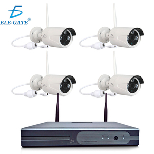 Outdoor Security 4-Channel <b>Wireless</b> <b>IP</b> <b>Camera</b> System with DVR Two-Way Audio Night Vision Eseecloud App - Product Image 1