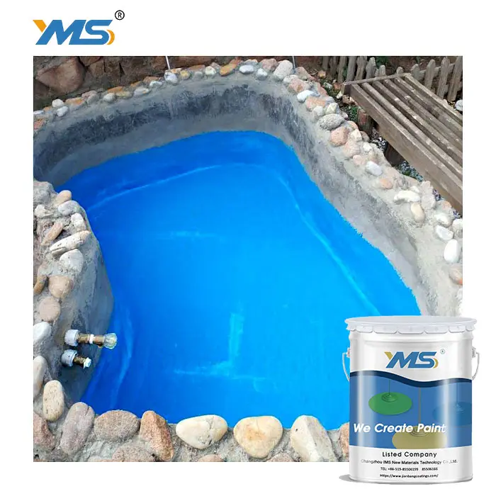 Free sample Polyurethane Waterproof Paint swimming pool paint hand painting swimming pool glass mosaic tile