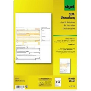 SIGEL DIN <b>A4</b> Non-Carbonating Transfer <b>Paper</b> 250 Sheets/ Pack Essential Office Supply - Product Image 1
