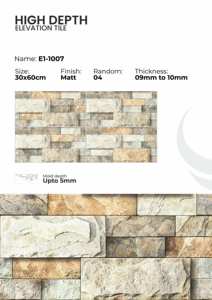 Carreaux de mur extérieur en porcelaine 300x600mm Utilisation pour l'élévation des bâtiments - Product Image 2