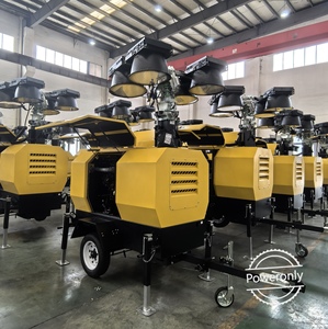Hot Bán 6M 7M 9M Chiếu Sáng Tháp Máy Phát Điện Diesel Đặt Điện Nâng Di Động Ngoài Trời Di Động Ánh Sáng Tháp - Product Image 1