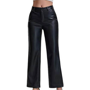 Venta en línea de pantalones de cuero para mujer, pantalones de cuero genuino, pantalones de cuero modernos y cómodos - Product Image 1