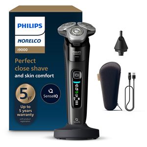 Afeitadora Eléctrica Húmeda/Seca con Diseño de Doble Cuchilla Giratoria, Resistente al Agua IPX7, Recortadora de Vello Nasal Inalámbrica para Uso Corporal - Product Image 3